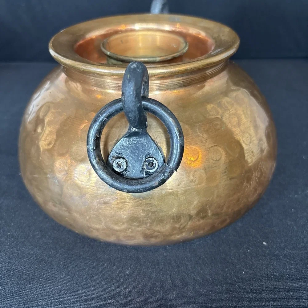Houston International Trading Candle Copper Lamp Base (Missing Hurricane Glass)